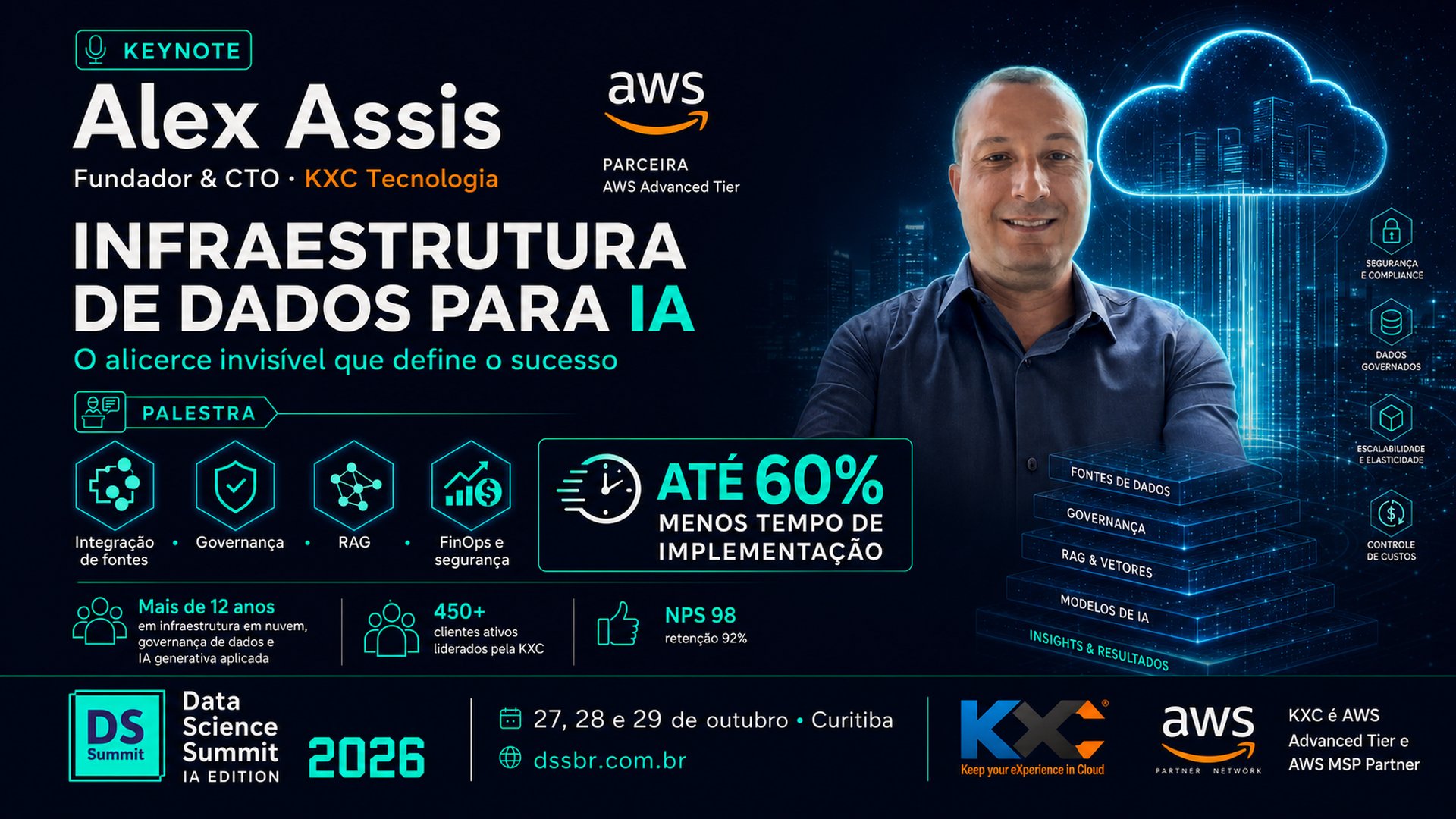 Alex Assis, CTO da KXC, é keynote do DSSBR 2026