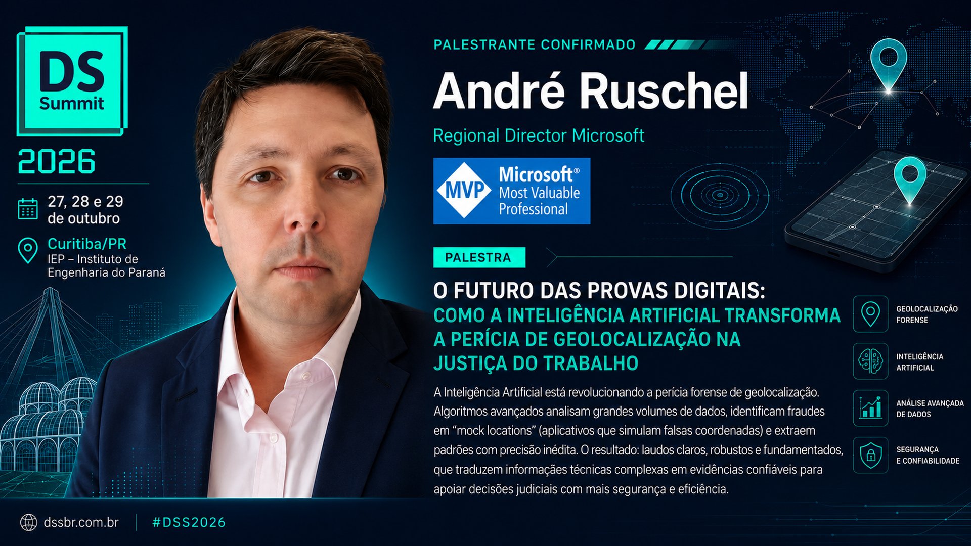 André Ruschel discute o futuro das provas digitais no DSSBR 2026