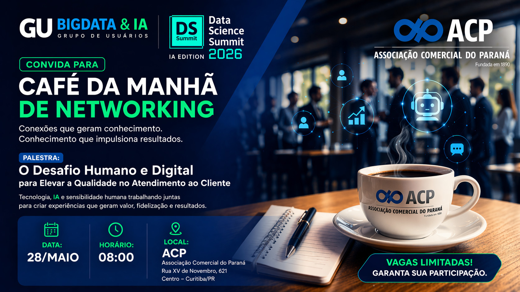 Café da Manhã de Networking do DSSBR 2026 na ACP