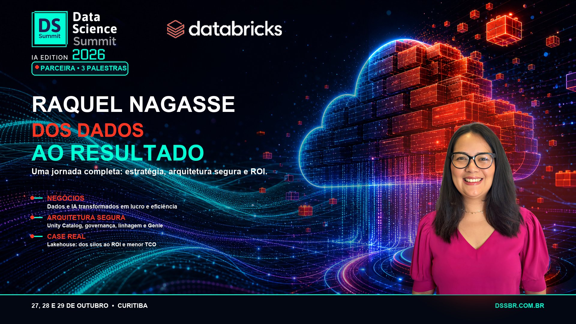 Raquel Nagasse leva a Databricks ao palco do DSSBR 2026
