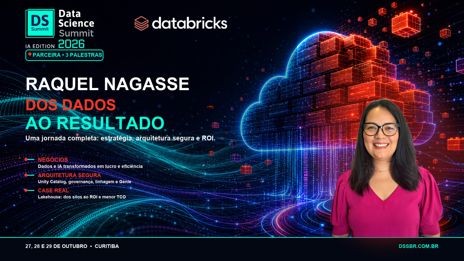 Raquel Nagasse leva a Databricks ao palco do DSSBR 2026