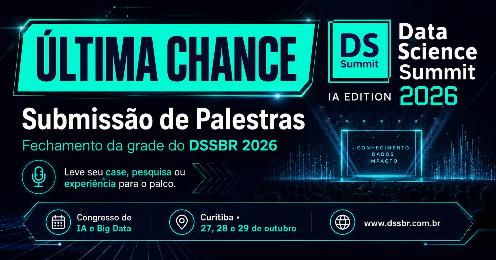 Submissão de palestras do DSSBR 2026 — última chance para enviar sua proposta