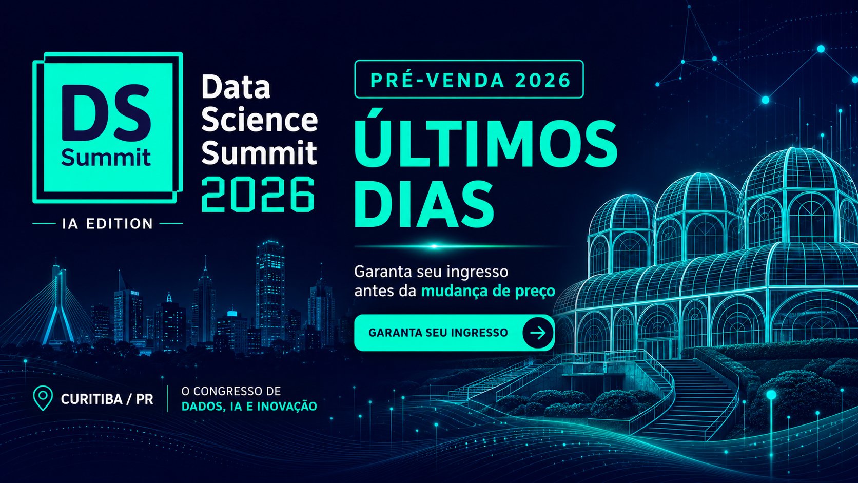 DSSBR 2026 — Últimos dias de pré-venda. Garanta seu ingresso antes da mudança de preço.