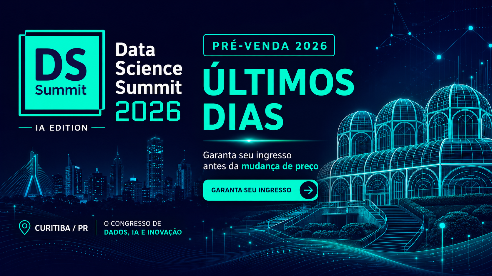 DSSBR 2026 — Últimos dias de pré-venda. Garanta seu ingresso antes da mudança de preço.