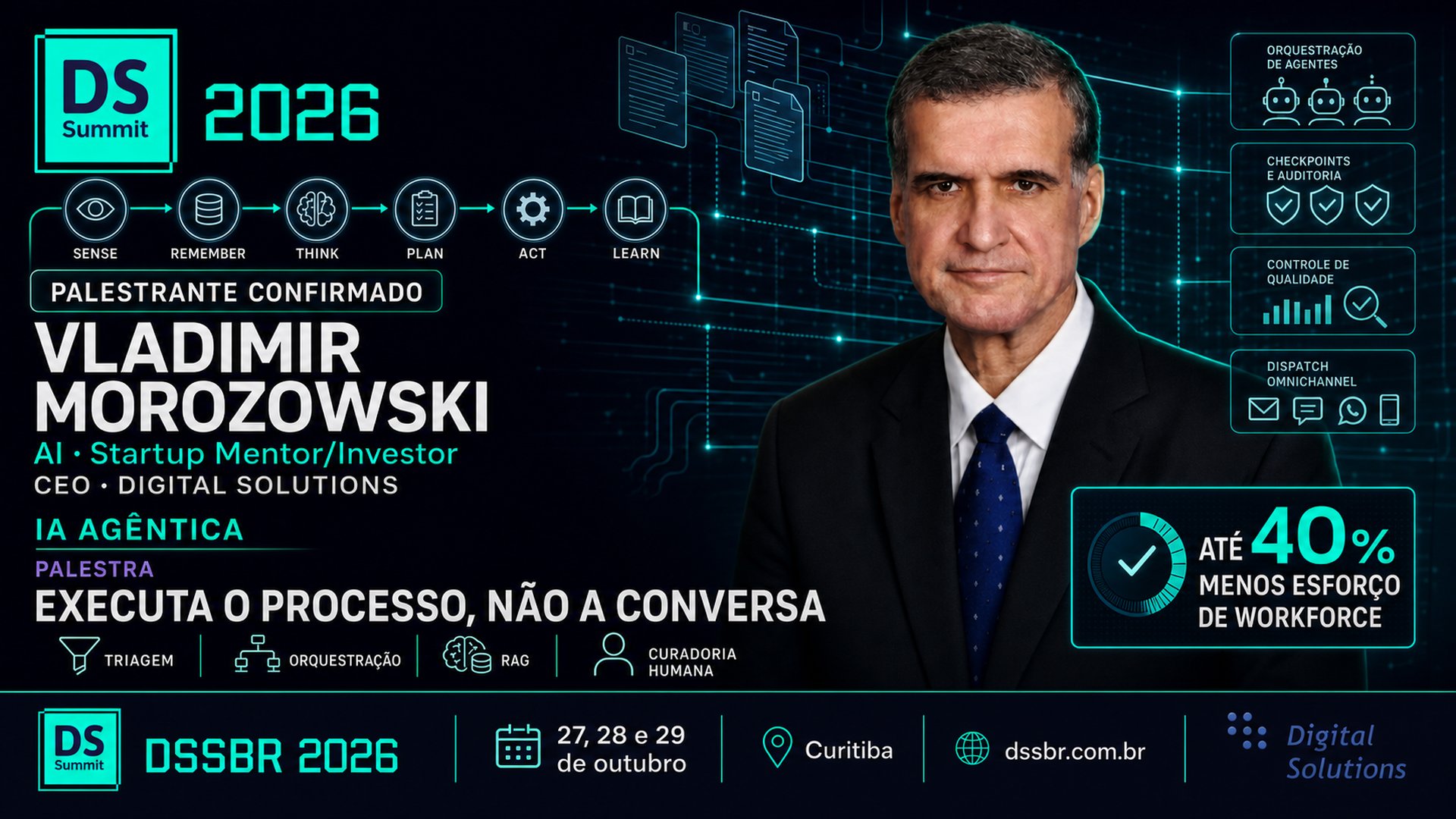 Vladimir Morozowski confirma presença no DSSBR 2026