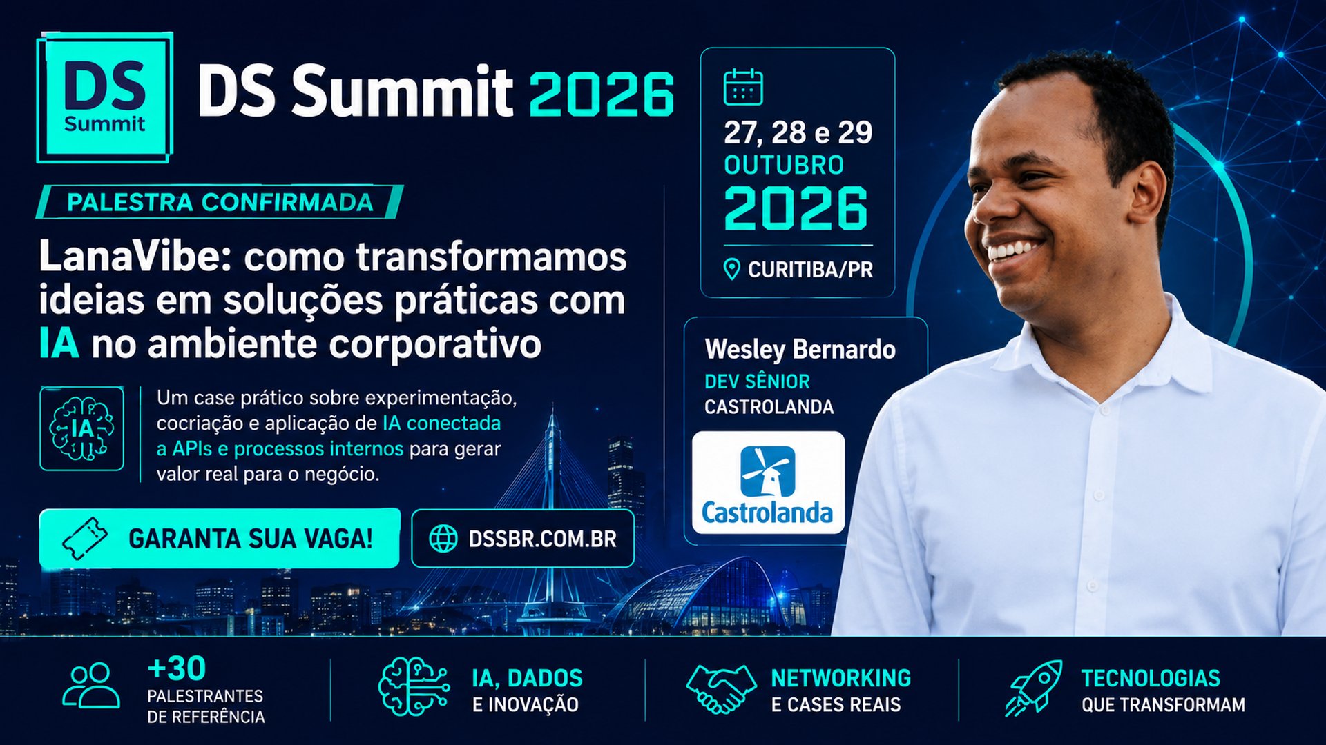Wesley Bernardo leva o LanaVibe ao DSSBR 2026
