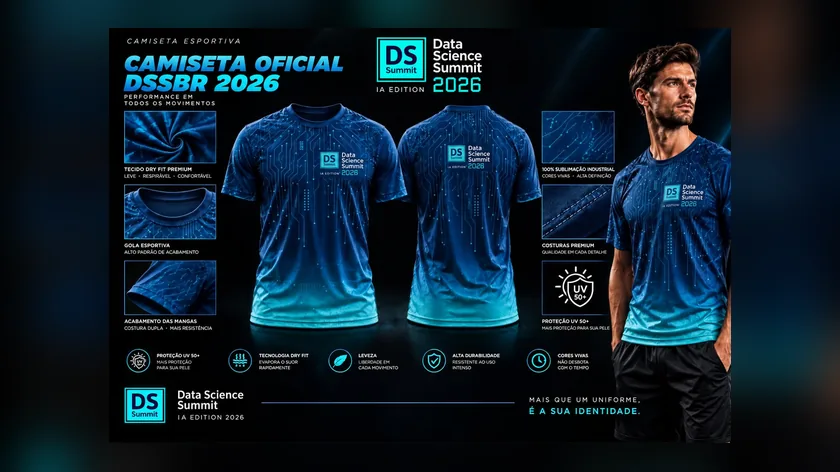 Camiseta oficial do DSSBR 2026 em pré-venda: R$ 70 até 20 de outubro