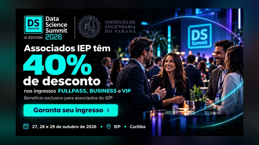 Associados do IEP têm 40% de desconto nos ingressos do Data Science Summit Brasil 2026
