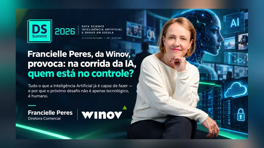Francielle Peres, da Winov, provoca: na corrida da IA, quem está no controle?
