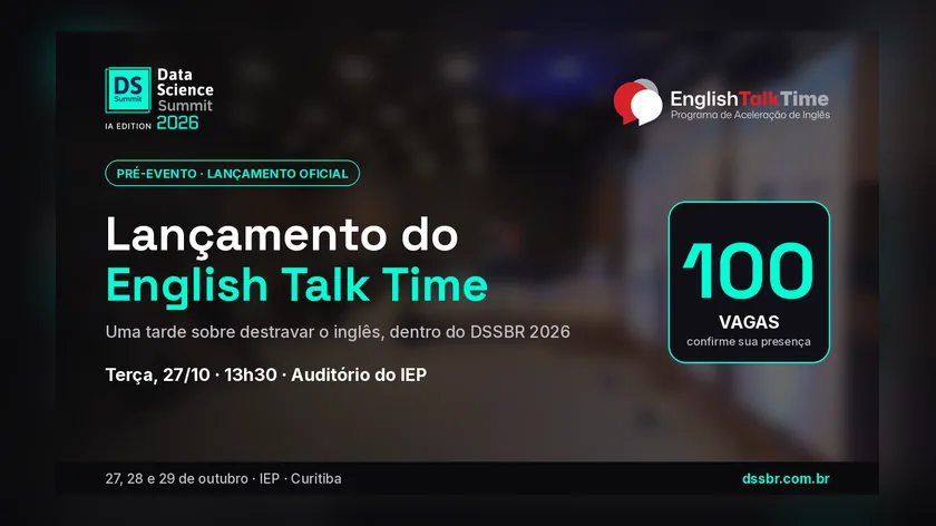 English Talk Time faz seu lançamento oficial no DSSBR 2026: pré-evento com 100 vagas